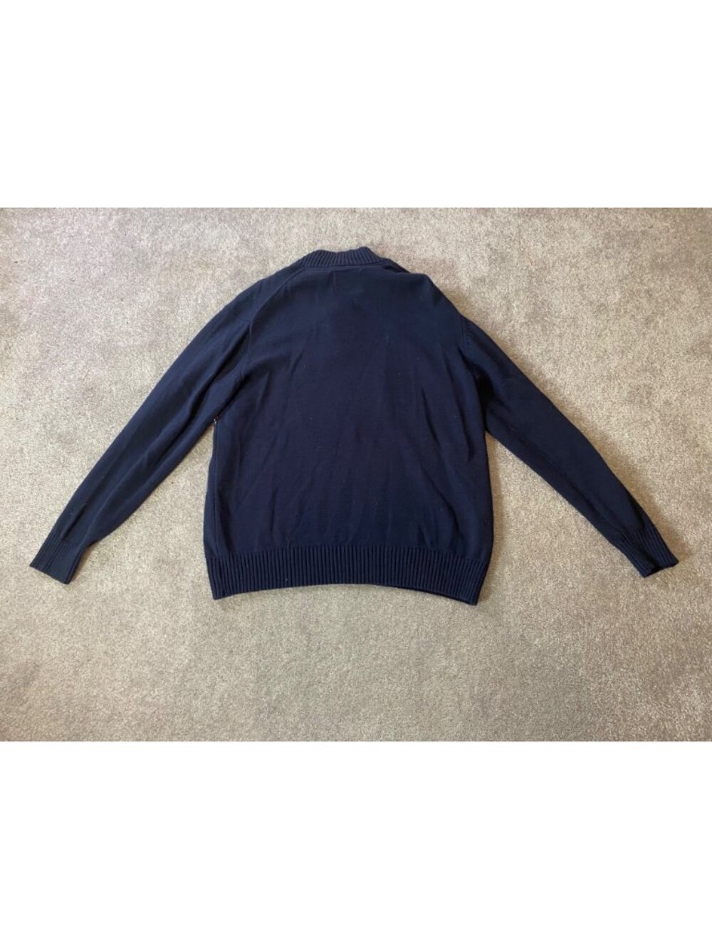 NWT Weatherproof Vintage Navy Half-Zip Sweater Nordic Pattern 100% Cotton - Picture 2 of 10